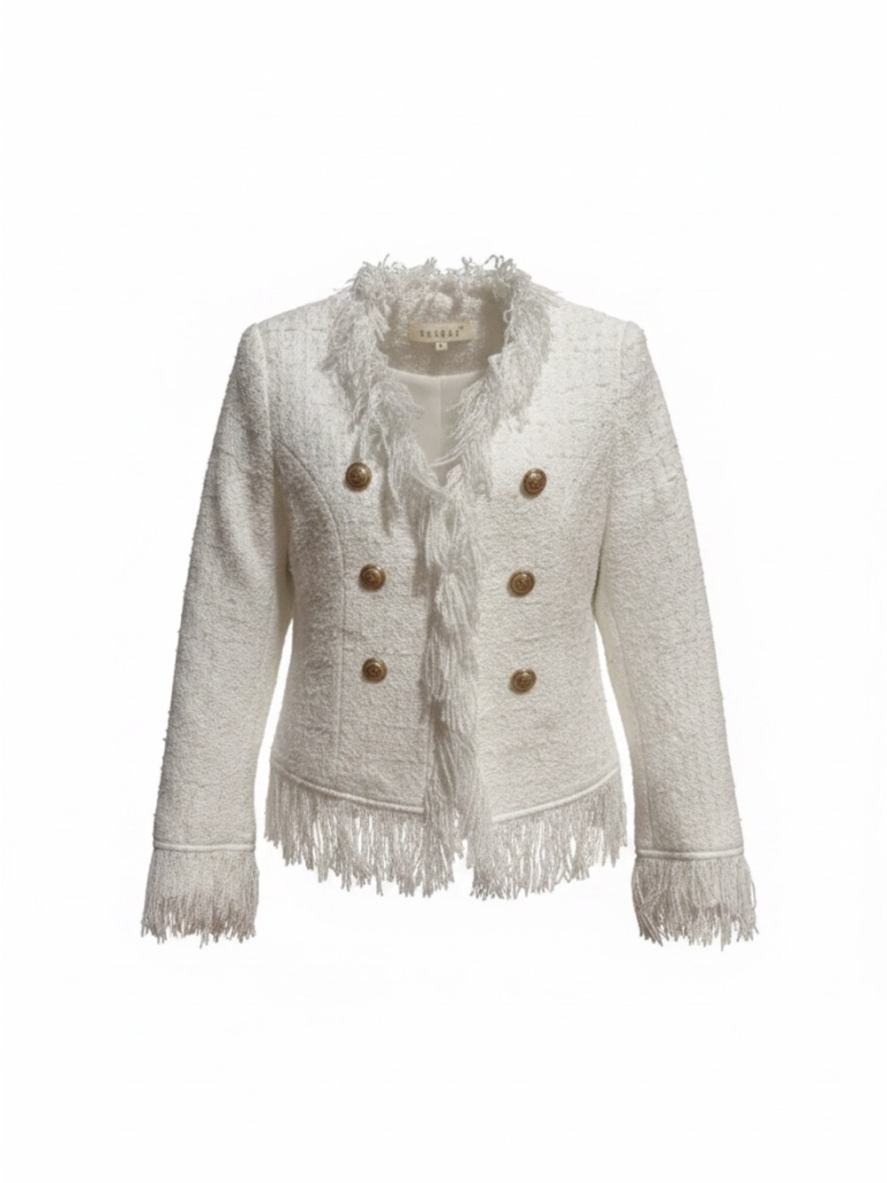 NWTY White and lurex running through it. Gorgeous jacket. Dress it up or down.
